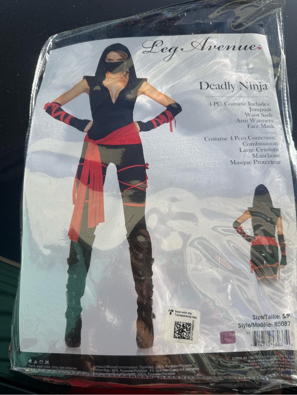 NIP leg avenue ninja costume